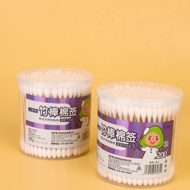 Round box cotton swabs (200p)