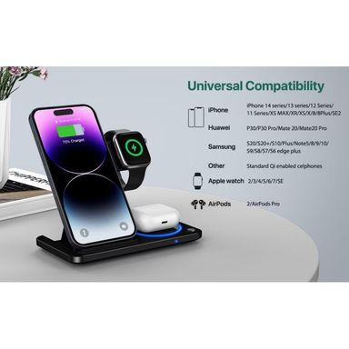 3 in 1 Wireless Charger (Foldable)
