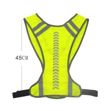 Unisex Jogging Vest Outdoor Protective Vest Night Running Elastic Cycling Safety Reflective Sports Bicycle Harness/Multicolor