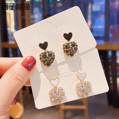 New fashion full of love earrings