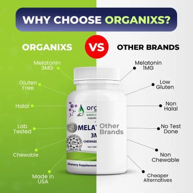 Organixs Melatonin Chewable Tablet