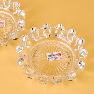 6 inch bead point ashtray (high white material)