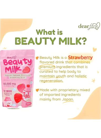 Dear Face  Beauty Milk Strawberry