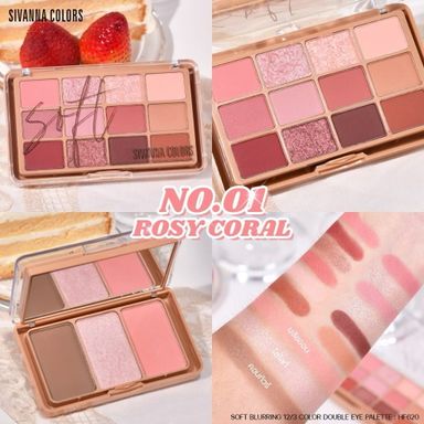 Sivanna Soft Blurring ซีเวนน่า อายแชโดว์ พาเลทท์ 😍น่ารักมาก💕สีที่ถูกต้อง✔️