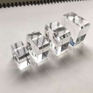 CLEAR GLASS CRYSTAL STAND BALL 