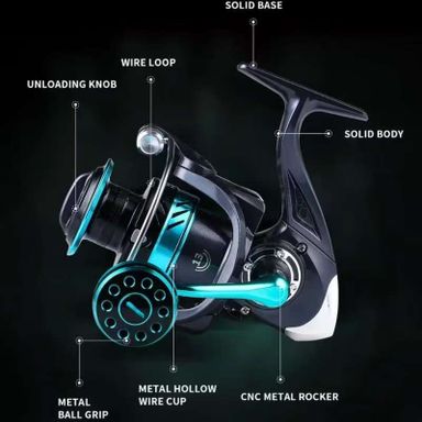 CALDARI SPINNING REEL FULL METAL CASTING -HZ7000