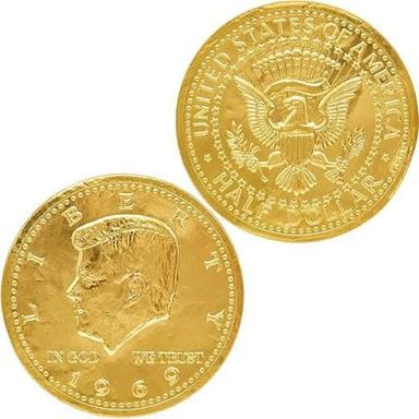 CHOCOLATE DOLLAR COIN 6G