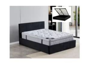 160/200 Lit Simply Coffre Velour