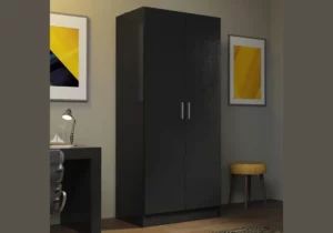 Madesa 2 Door Wardrobe Noir