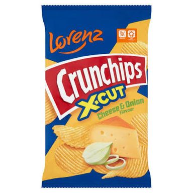 CRUNCHIPS X-CUT CHEESE & ONION FLAVOR 75G