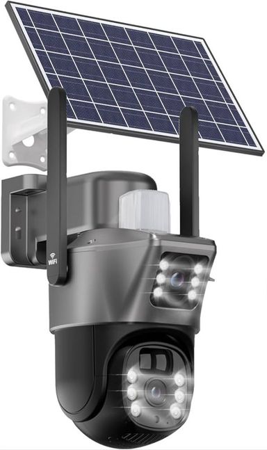 Dual Lens WI-FI Solar Camera