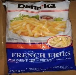 Dankka Fries Crincle Cut , Straight Cut 2.5KG X 4 (1 Carton)