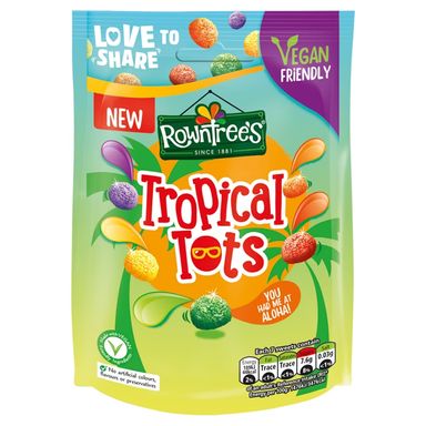 Rowntree's Tropical Tots Vegan Friendly Sweets 140g