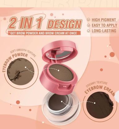 Eyebrow gel & powder kit بنك فلاش كت جل حاجب