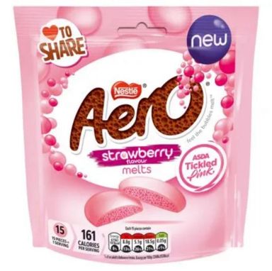 2 cases Nestle aero strawberry melts  6x86g BBE 11/25 
