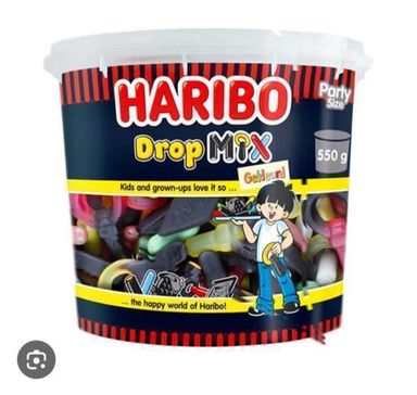 ⭐️REDUCED PRICE⭐️ 2 cases Haribo drop mix silo 6x550g  BBE 05/25 non uk txt 