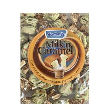 Yummys caramel toffee with milk 24x200g  BBE 02/27 