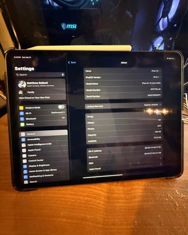 📱✨ iPad Air M2 (A2898) + Apple Pencil Pro + Magic Keyboard✨📚
