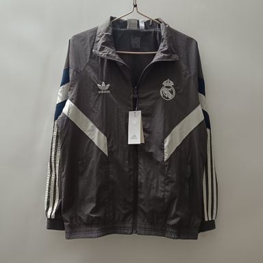 2024-25 Real Madrid adidas Originals Track Jacket (Grey)