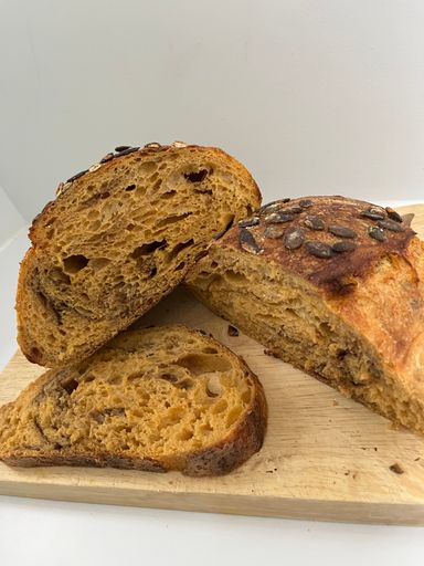 NEW Pumpkin Spice Sourdough Bread
