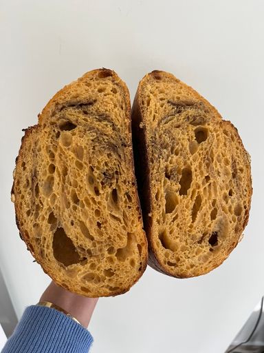 NEW Pumpkin Spice Sourdough Bread