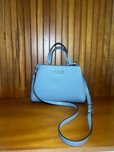 Cartera Guess Azul Claro con Asa Doble y Correa Ajustable