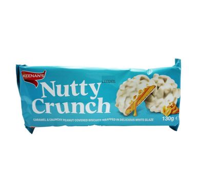2x Keenan’s nutty crunch white choc 21x130g BBE 22/11/25 
