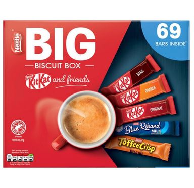 2x Nestle KitKat and friends big biscuit box 69 bars 1.357kg BBE 11/25 