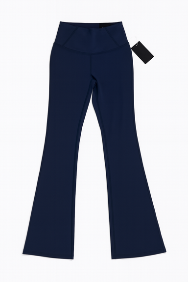 Pantalón Palazzo Deportivo Azul Marino de Tiro Alto - Size M