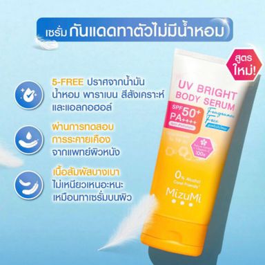 Mizu เซรั่มกันแดดทาตัวดัง ⚡️เบาสบาย ซึมไว SPF50+ PA++++✨