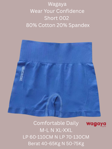 Short Wagaya 002 Comfortable  2 size M-L dan XL-XXL LP 60 sd 130 CM