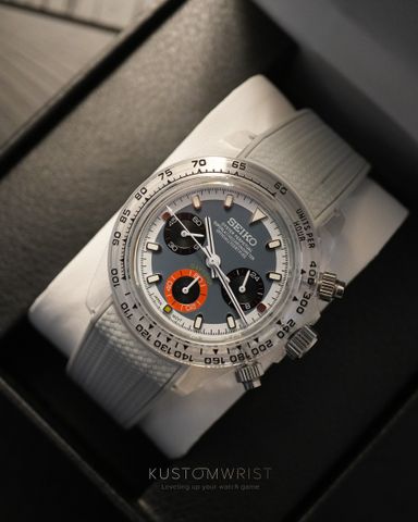 Seiko 'Clear Daytona' Mod Grey