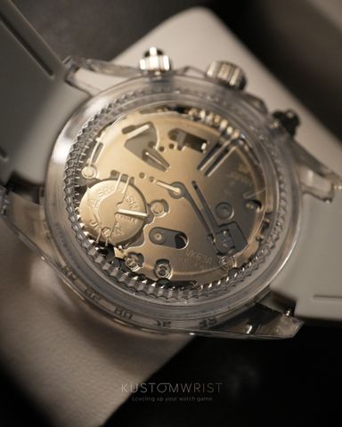 Seiko 'Clear Daytona' Mod Grey
