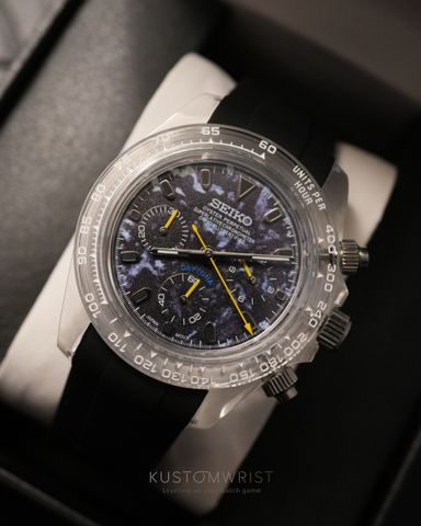 Seiko 'Clear Daytona' Mod Black