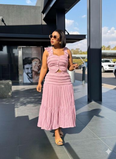 Ruched Maxi Dress (Plum)