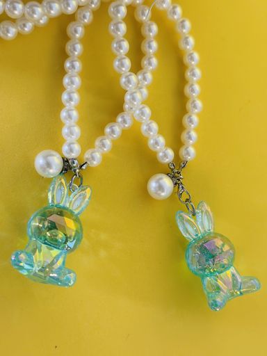 Pearl chain acrylic cartoon pendant