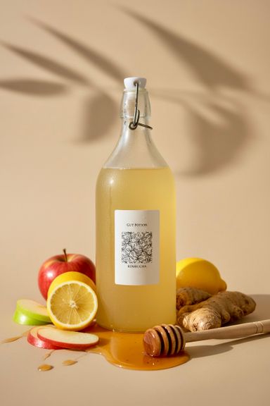 Apple Lemon Ginger Honey Kombucha 1000ml