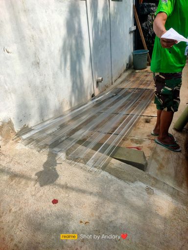 Alderon TE 830 1.2mm single layer skylight alderon bahan p e t