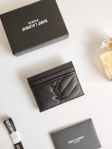 YSL Tarjetero Granulado