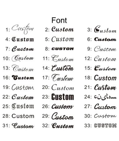 30MM Custom Name Hoops 