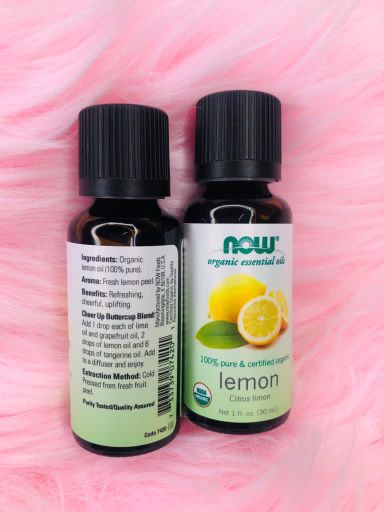 Now Organic Lemon Essential Oil 1oz