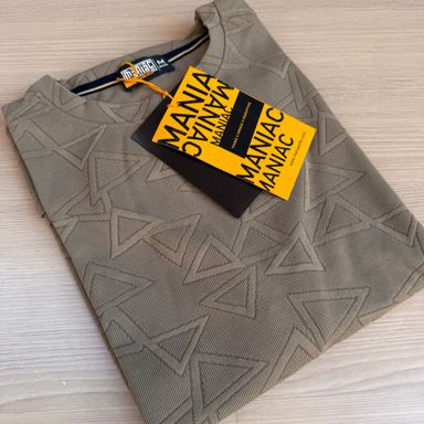 MANIAC T- SHIRTS -  LIGHT BROWN 