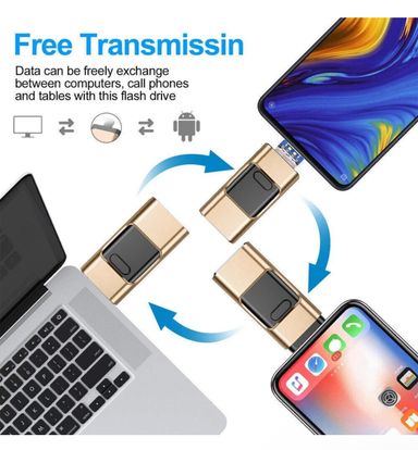 4 in 1 Adapter 512 GB IPhone Android USB Type C