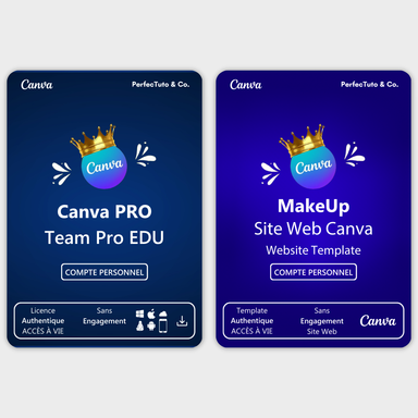 CANVA - Abonnement Canva Pro EDU + Site Web Canva - MakeUp