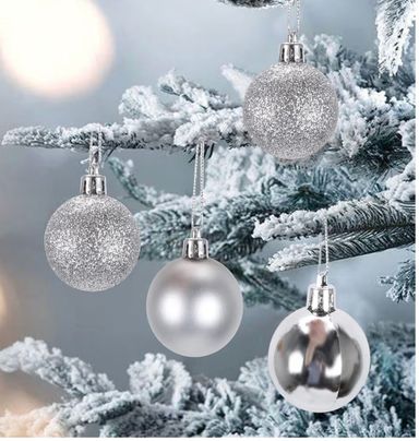 Christmas Baubles Silver