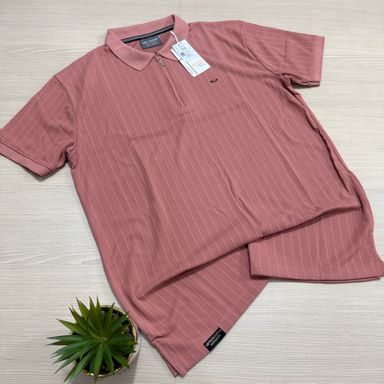 VEE TRACK ZIP COLLAR SET - PEACH