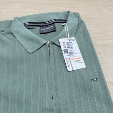 VEE TRACK ZIP COLLAR SET - MINT GREEN