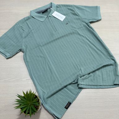 VEE TRACK ZIP COLLAR SET - MINT GREEN