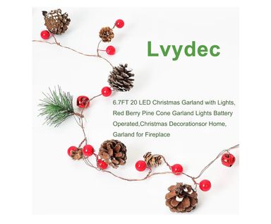 Lighted Christmas Garland