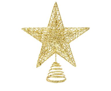 Gold Glittered Star